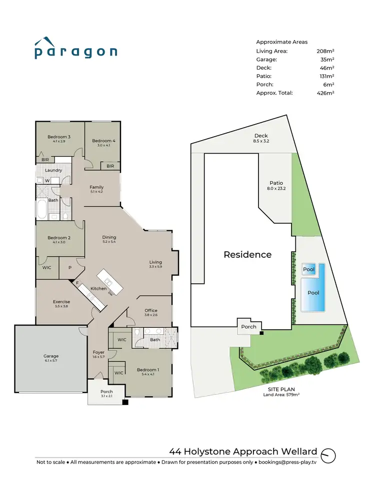 Floorplan of Homely house listing, 44 Holystone Approach, Wellard WA 6170