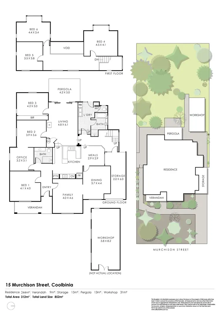 Floorplan of Homely house listing, 15 Murchison Street, Coolbinia WA 6050