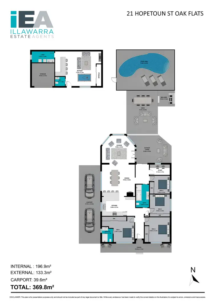 Floorplan of Homely house listing, 21 Hopetoun Street, Oak Flats NSW 2529