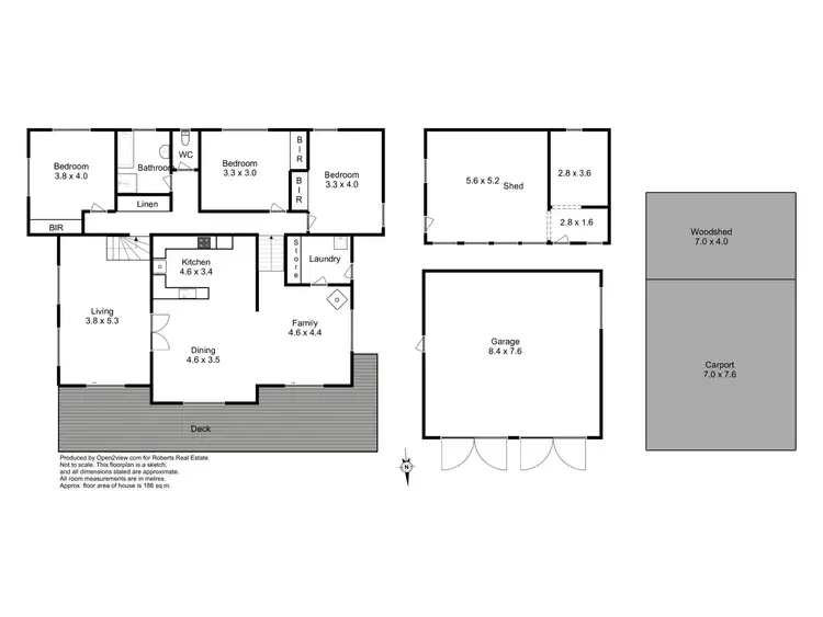 Floorplan of Homely rural property listing, 1825 Liffey Road, Liffey TAS 7301