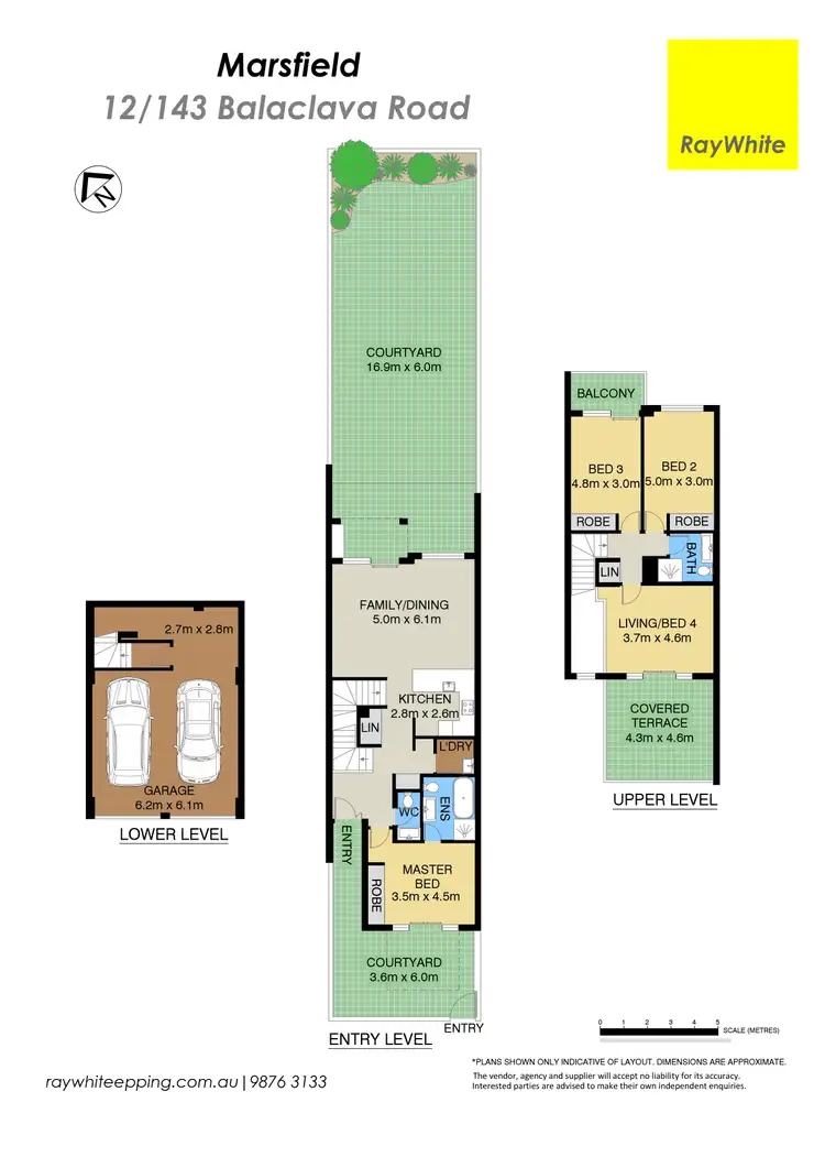 Floorplan of Homely townhouse listing, 12/143 Balaclava Road, Marsfield NSW 2122