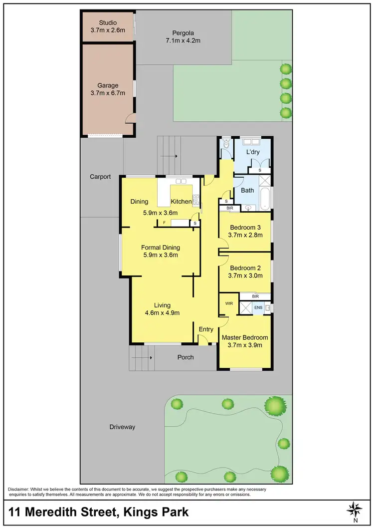Floorplan of Homely house listing, 11 Meredith Street, Kings Park VIC 3021