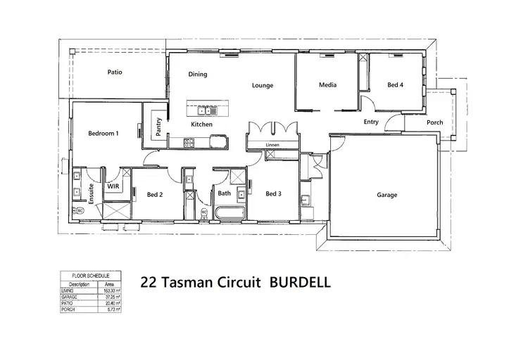 Floorplan of Homely house listing, 22 Tasman Circuit, Burdell QLD 4818