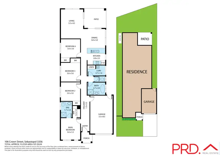 Floorplan of Homely house listing, 106 Crown Street, Sebastopol VIC 3356