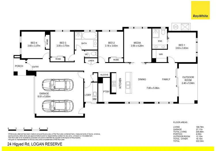 Floorplan of Homely house listing, 24 Higyed Road, Logan Reserve QLD 4133
