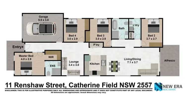 Floorplan of Homely house listing, 11 Renshaw Street, Catherine Field NSW 2557