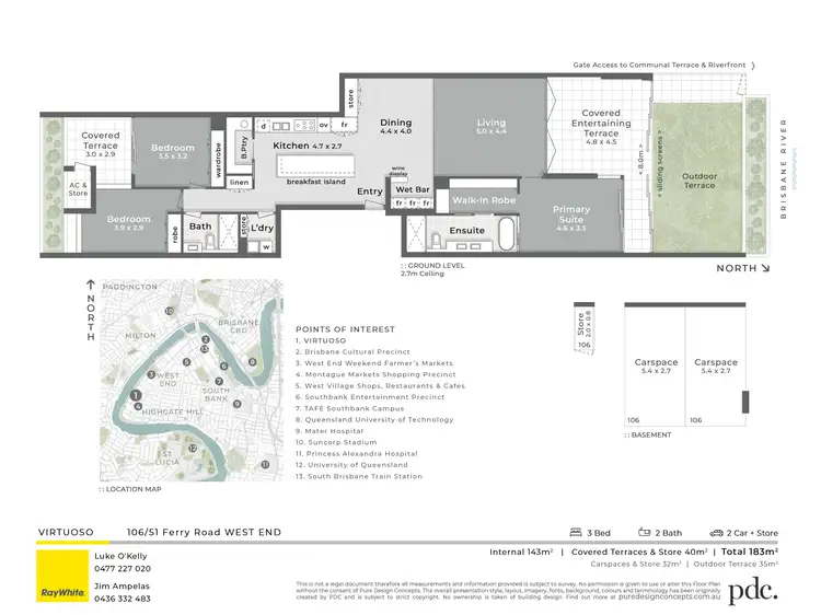 Floorplan of Homely apartment listing, 106/51 Ferry Road, West End QLD 4101
