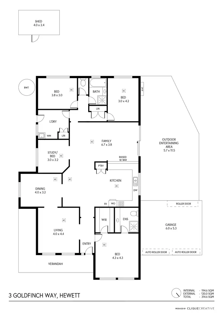 Floorplan of Homely house listing, 3 Goldfinch Way, Hewett SA 5118