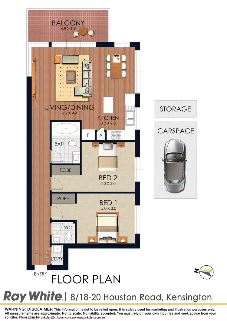 Floorplan of Homely apartment listing, 8/18-20 Houston Road, Kensington NSW 2033