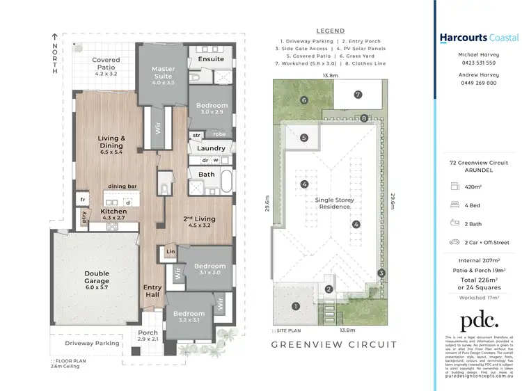 Floorplan of Homely house listing, 72 Greenview Circuit, Arundel QLD 4214