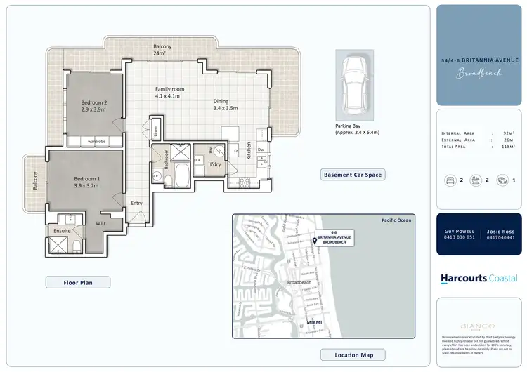 Floorplan of Homely apartment listing, 54/4-6 Britannia Avenue, Broadbeach QLD 4218