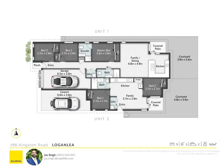 Floorplan of Homely semi-detached listing, 786 Kingston Road, Loganlea QLD 4131