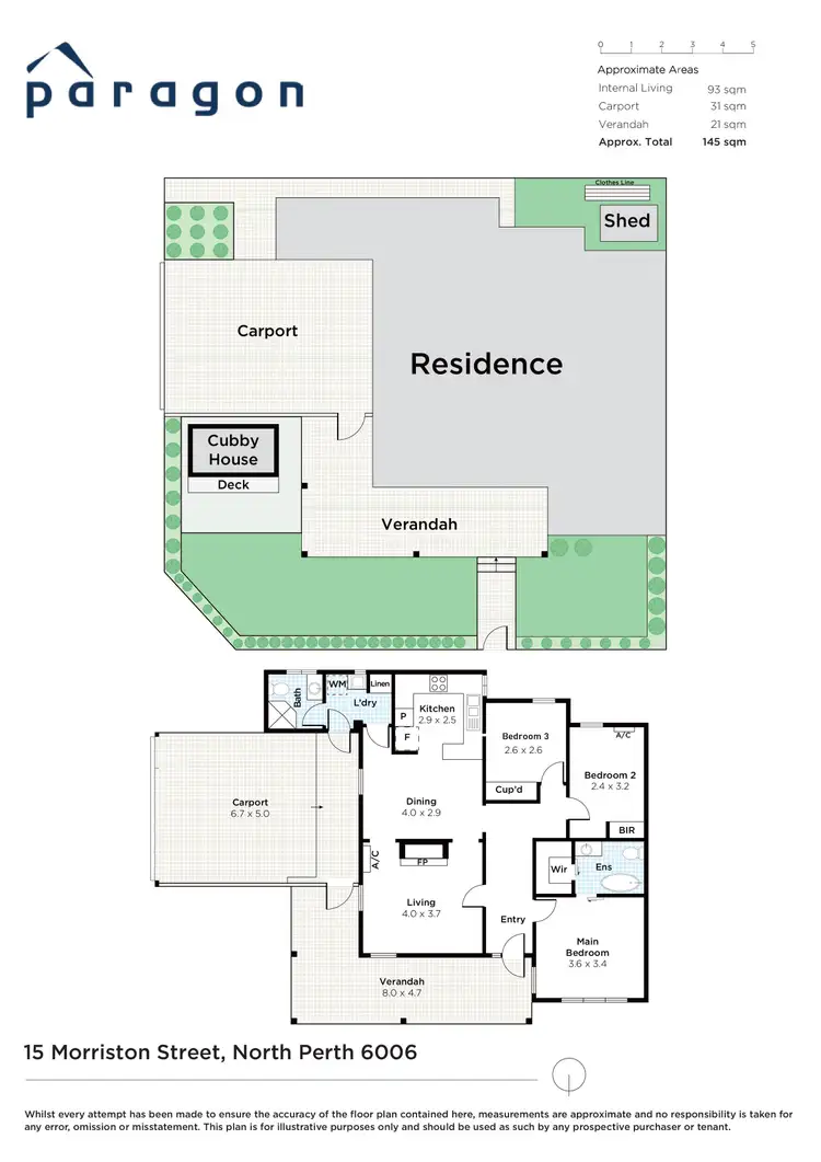 Floorplan of Homely house listing, 15 Morriston Street, North Perth WA 6006