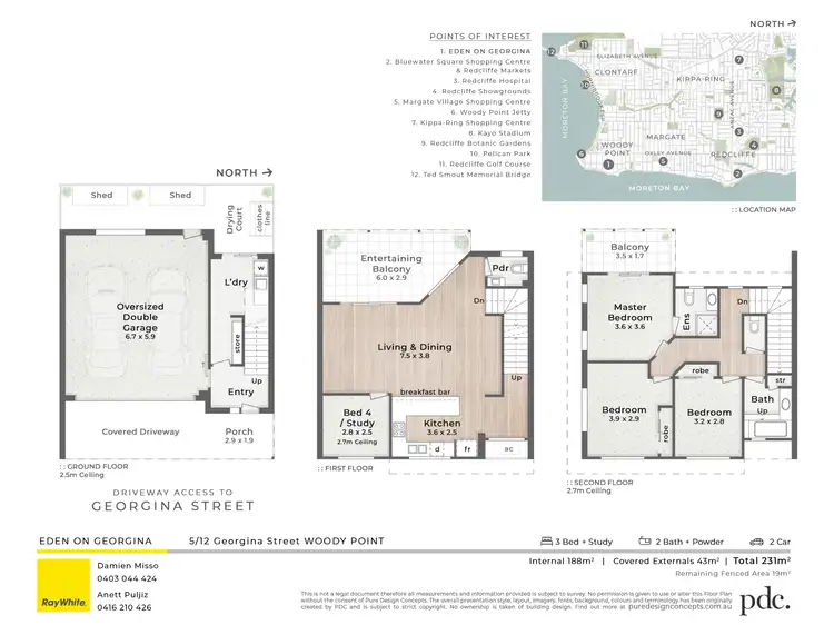 Floorplan of Homely townhouse listing, 5/12-14 Georgina Street, Woody Point QLD 4019