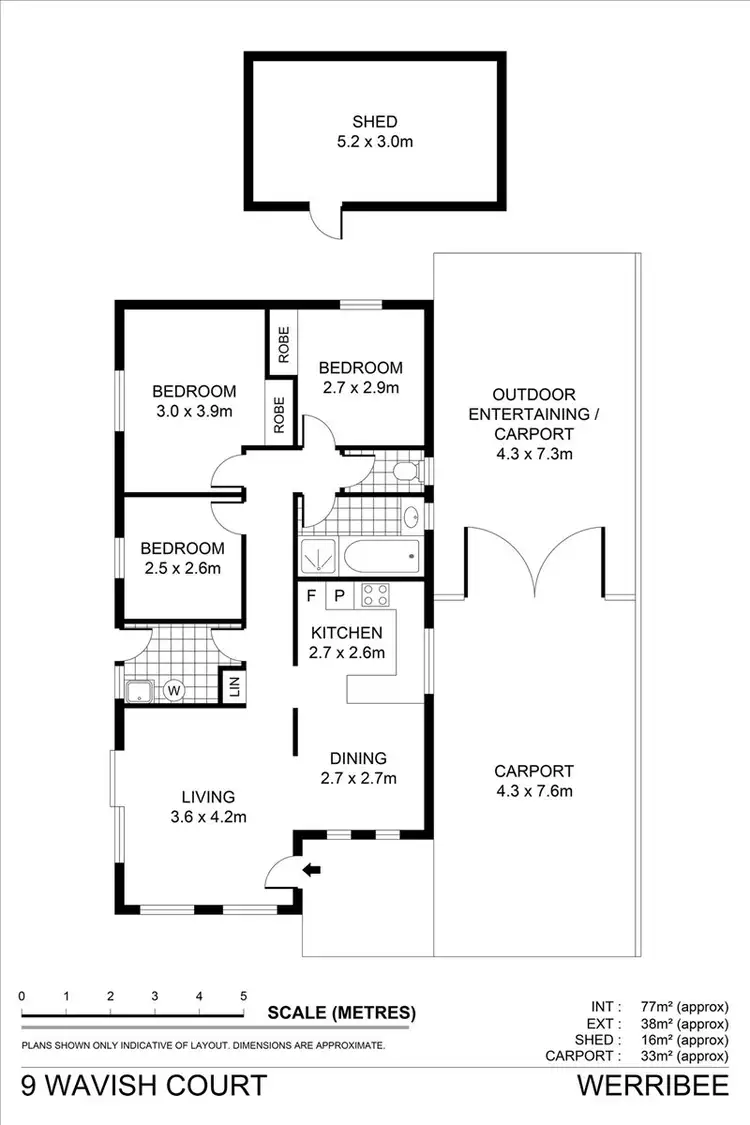 Floorplan of Homely house listing, 9 Wavish Court, Werribee VIC 3030