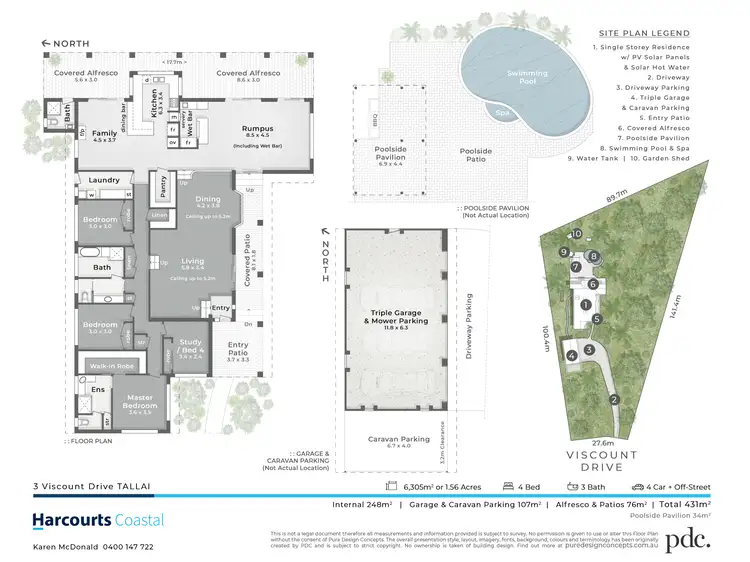 Floorplan of Homely house listing, 3 Viscount Drive, Tallai QLD 4213