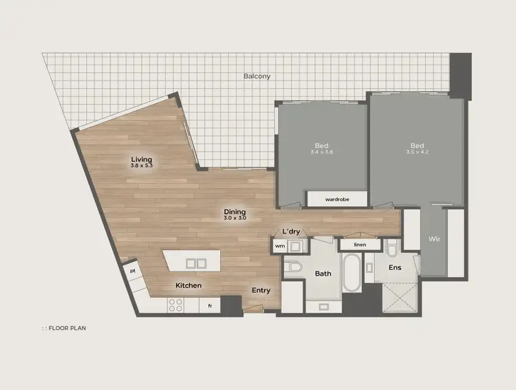 Floorplan of Homely apartment listing, 2902/18 Enderley Avenue, Surfers Paradise QLD 4217