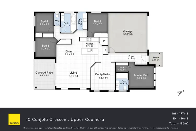 Floorplan of Homely house listing, 10 Conjola Crescent, Upper Coomera QLD 4209