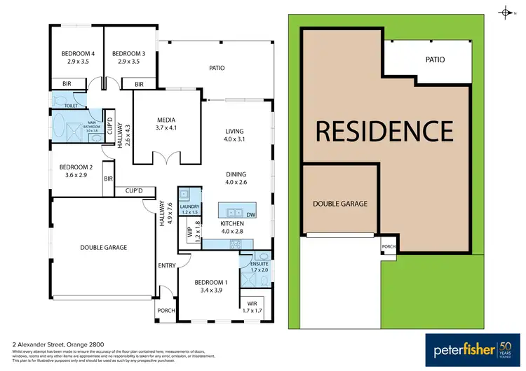 Floorplan of Homely house listing, 2 Alexander Street, Orange NSW 2800