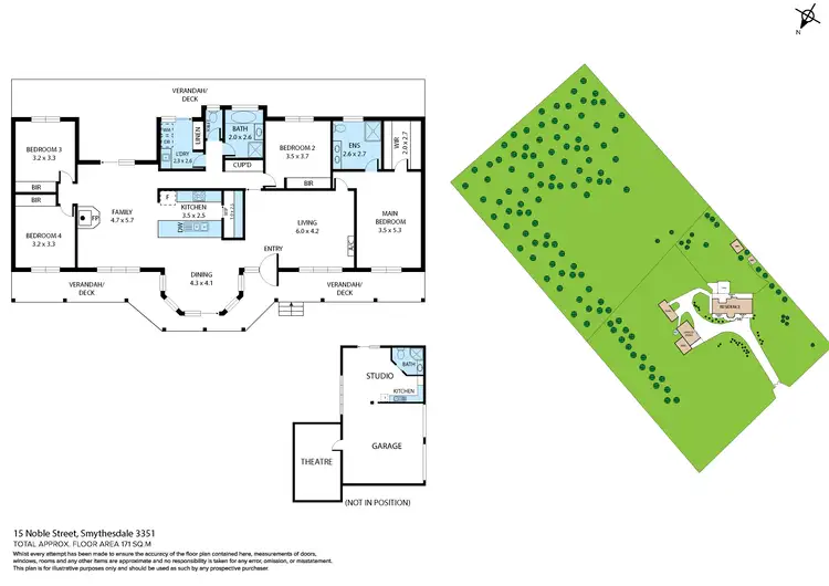 Floorplan of Homely house listing, 15 Noble Street, Smythesdale VIC 3351