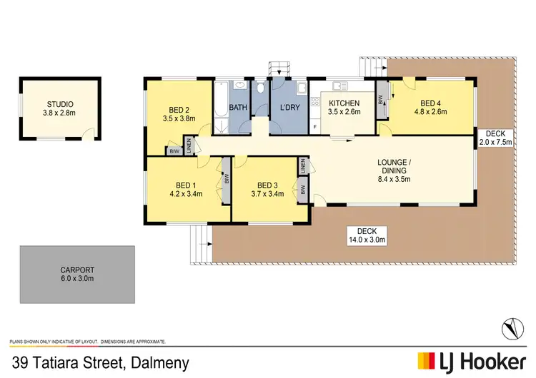 Floorplan of Homely house listing, 39 Tatiara Street, Dalmeny NSW 2546