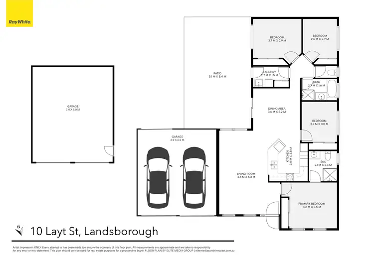 Floorplan of Homely house listing, 10 Layt Court, Landsborough QLD 4550