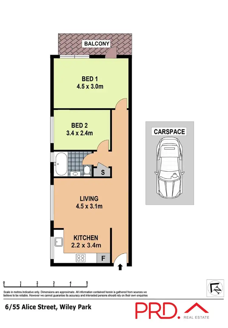 Floorplan of Homely unit listing, 5/55 Alice Street, Wiley Park NSW 2195