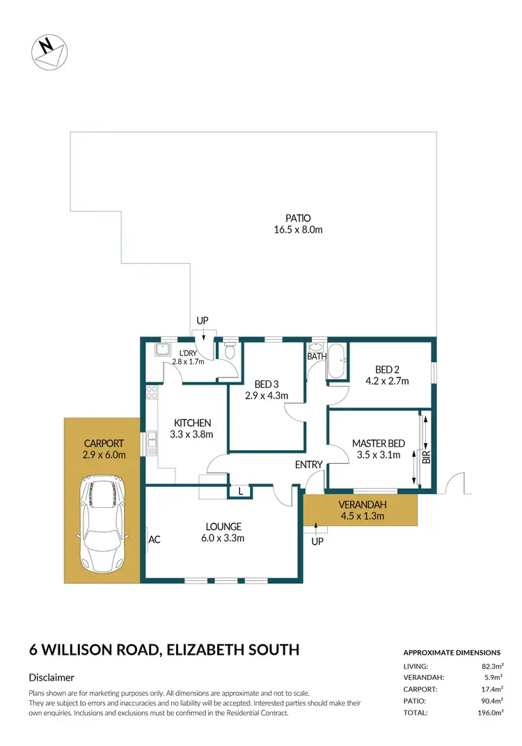 Floorplan of Homely house listing, 6 Willison Road, Elizabeth South SA 5112
