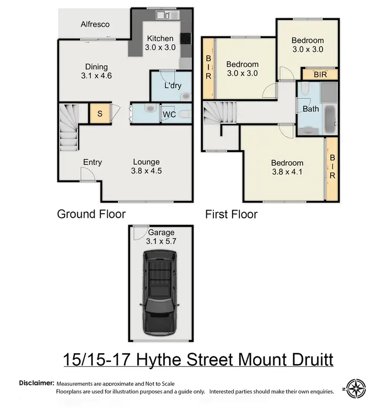 Floorplan of Homely townhouse listing, 15/15-17 Hythe Street, Mount Druitt NSW 2770