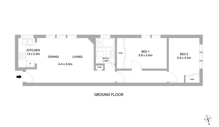 Floorplan of Homely apartment listing, 3/623 Anzac Parade, Maroubra NSW 2035