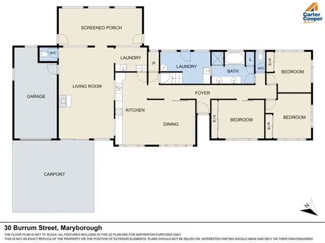 Floorplan of Homely house listing, 30 Burrum Street, Maryborough QLD 4650