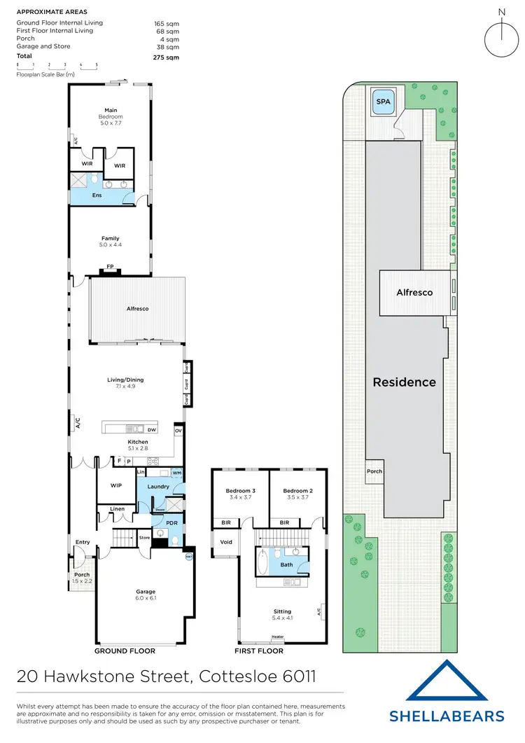 Floorplan of Homely house listing, 20 Hawkstone Street, Cottesloe WA 6011