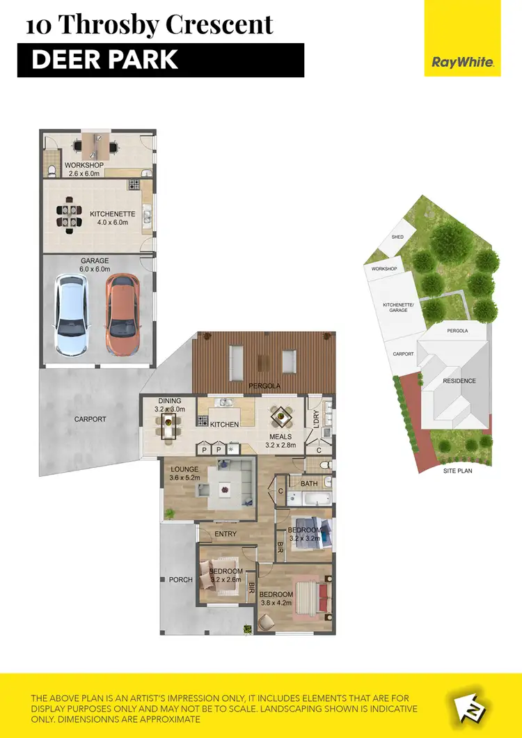 Floorplan of Homely house listing, 10 Throsby Crescent, Deer Park VIC 3023