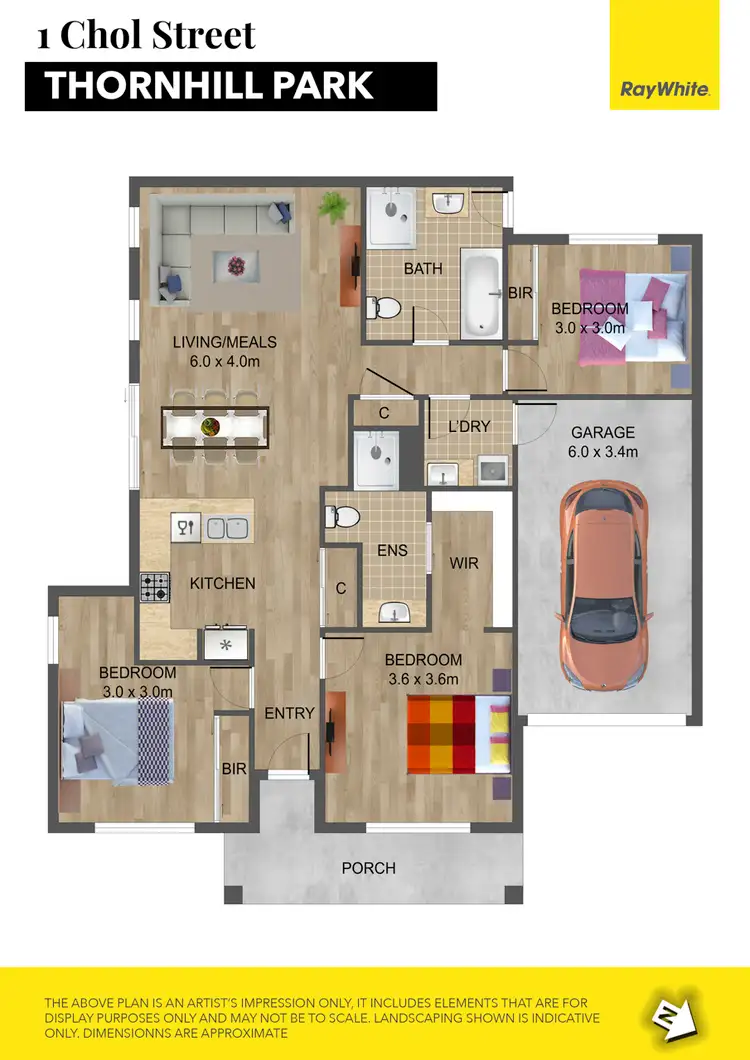Floorplan of Homely house listing, 1 Chol Street, Thornhill Park VIC 3335