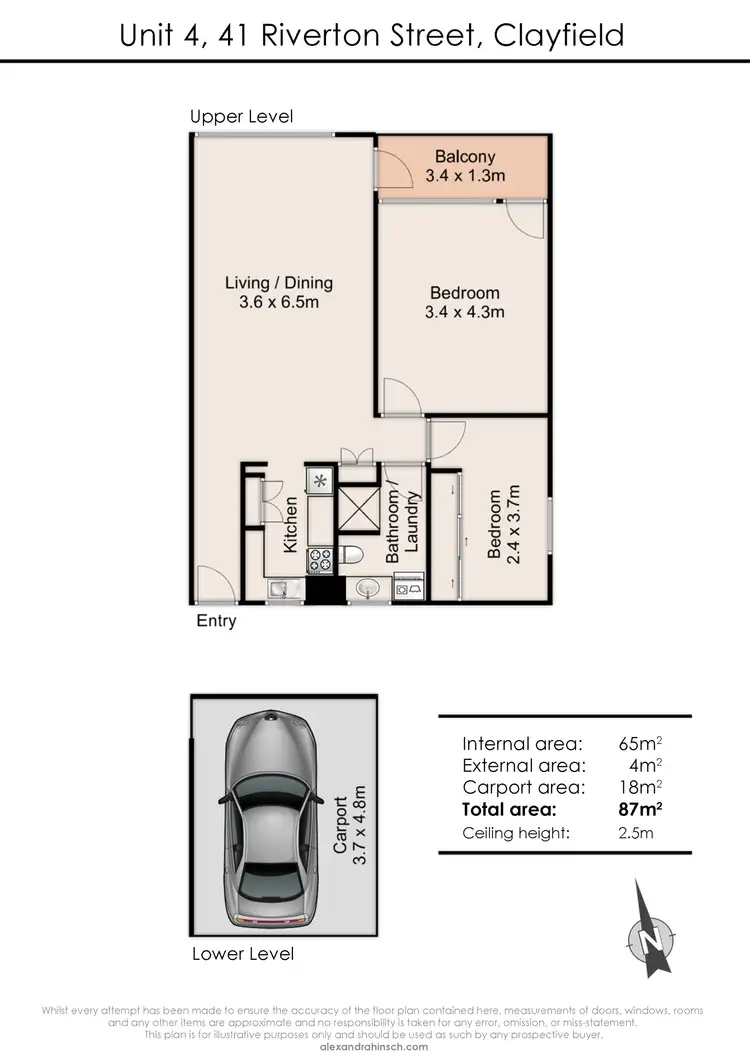 Floorplan of Homely unit listing, 4/41 Riverton Street, Clayfield QLD 4011