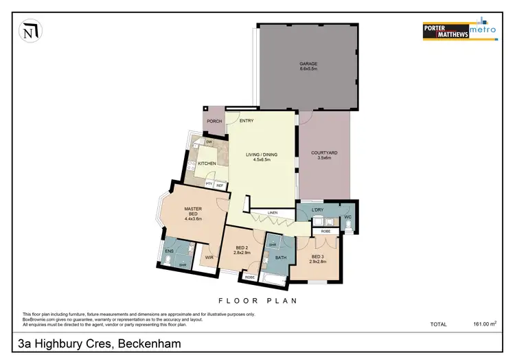 Floorplan of Homely house listing, 3A Highbury Crescent, Beckenham WA 6107