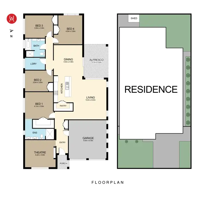 Floorplan of Homely house listing, 41 Melanite Street, Leppington NSW 2179
