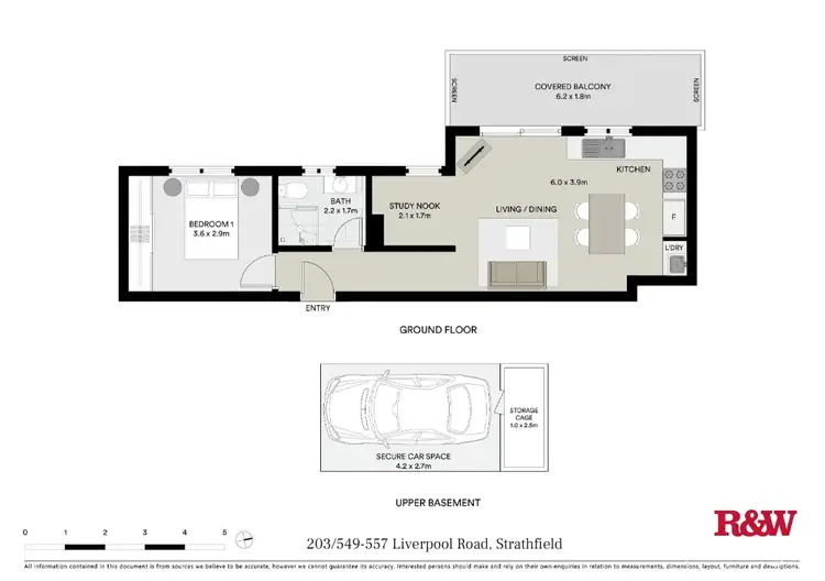 Floorplan of Homely apartment listing, 203/549-557 Liverpool Road, Strathfield NSW 2135