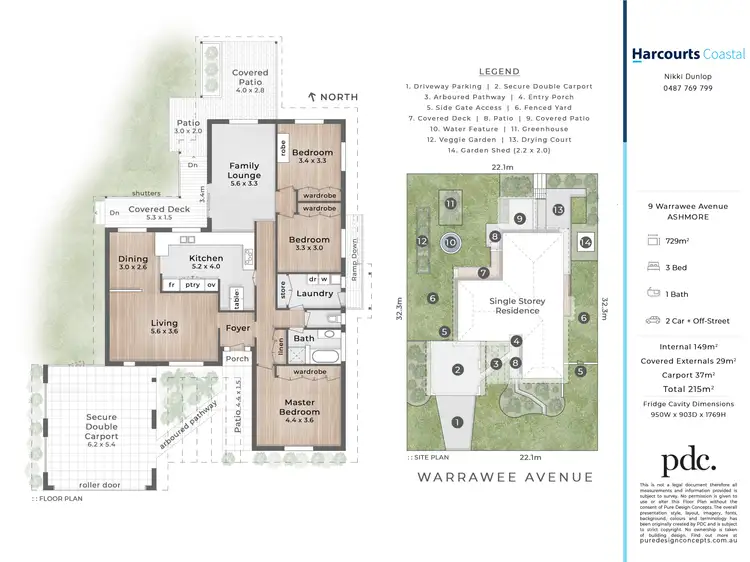 Floorplan of Homely house listing, 9 Warrawee Avenue, Ashmore QLD 4214