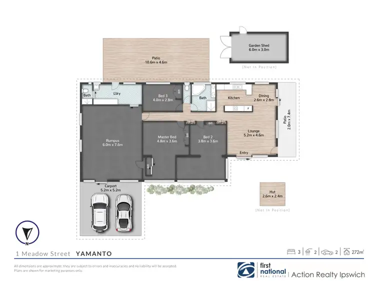 Floorplan of Homely house listing, 1 Meadow Street, Yamanto QLD 4305