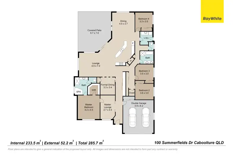 Floorplan of Homely house listing, 100 Summerfields Drive, Caboolture QLD 4510