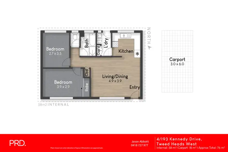 Floorplan of Homely unit listing, 4/193 Kennedy Drive, Tweed Heads West NSW 2485
