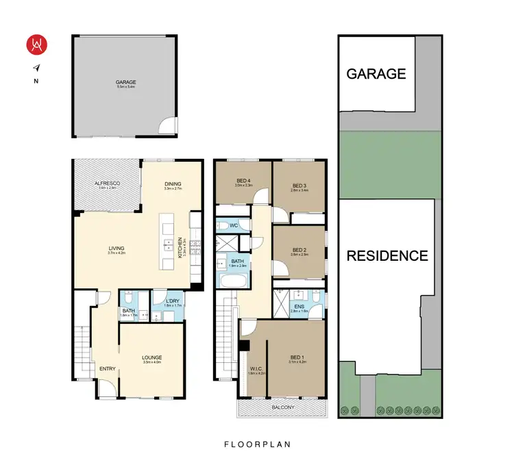 Floorplan of Homely house listing, 4 Waterlily Street, Denham Court NSW 2565