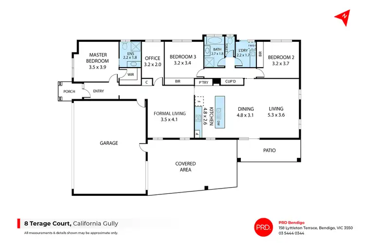 Floorplan of Homely house listing, 8 Terage Court, California Gully VIC 3556