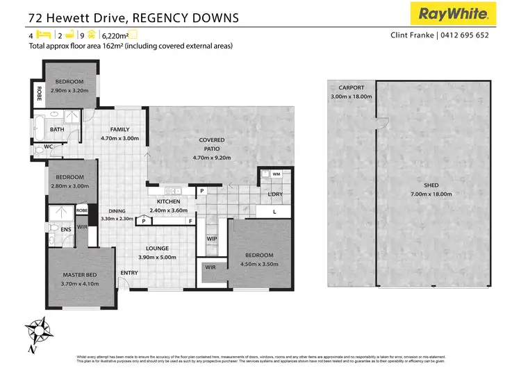 Floorplan of Homely house listing, 72 Hewett Drive, Regency Downs QLD 4341