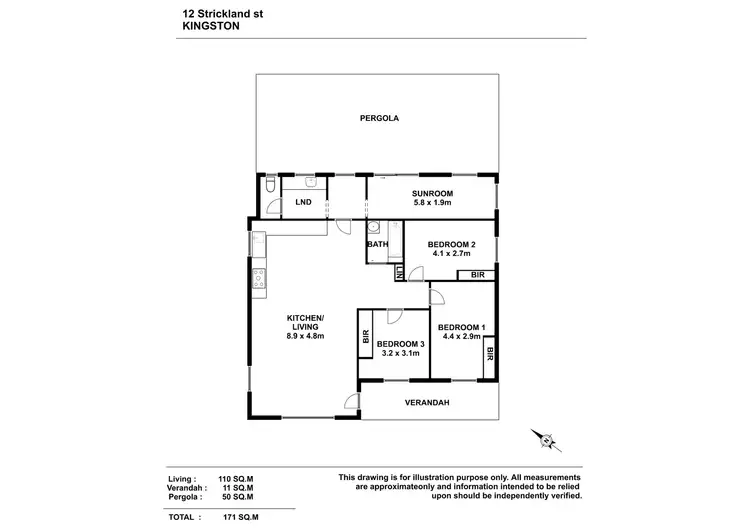 Floorplan of Homely house listing, 12 Strickland Street, Kingston Se SA 5275