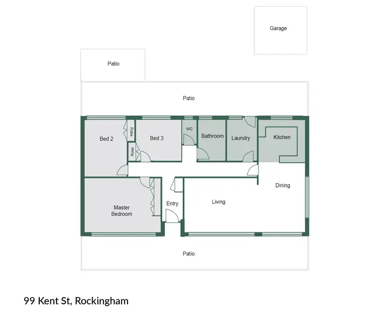 Floorplan of Homely house listing, 99 Kent Street, Rockingham WA 6168