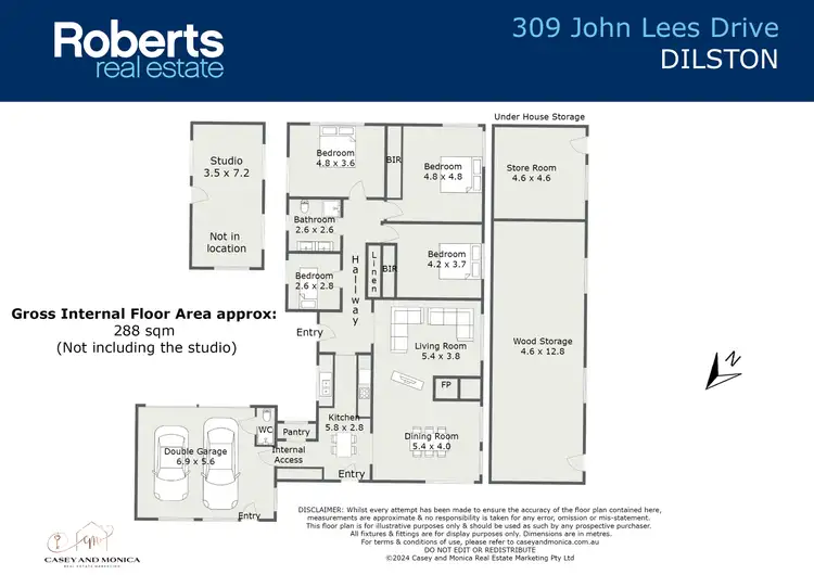 Floorplan of Homely house listing, 309 John Lees Drive, Dilston TAS 7252
