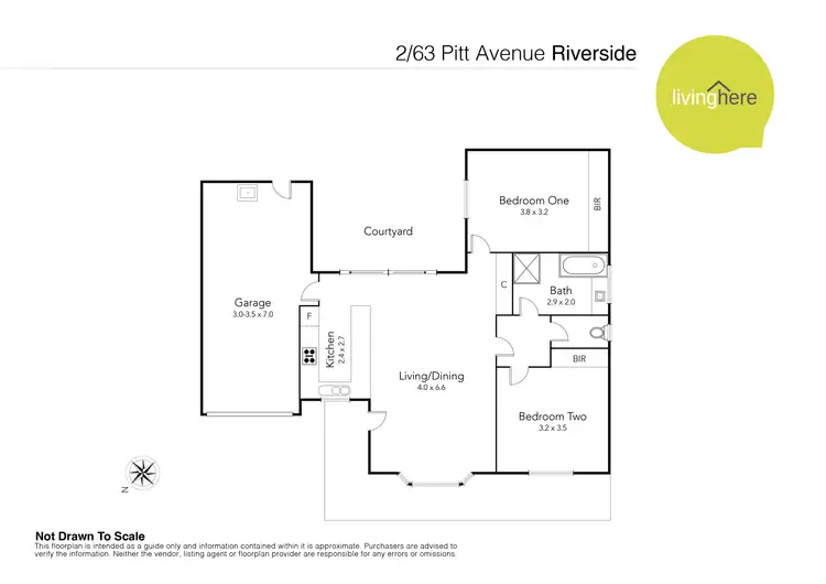 Floorplan of Homely unit listing, 2/63 Pitt Avenue, Riverside TAS 7250