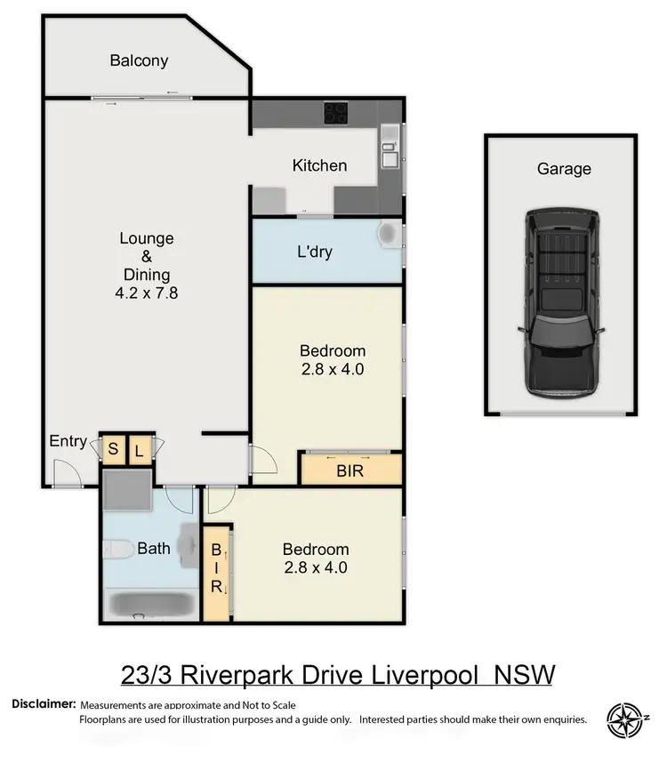 Floorplan of Homely house listing, 23/3 Riverpark Drive, Liverpool NSW 2170
